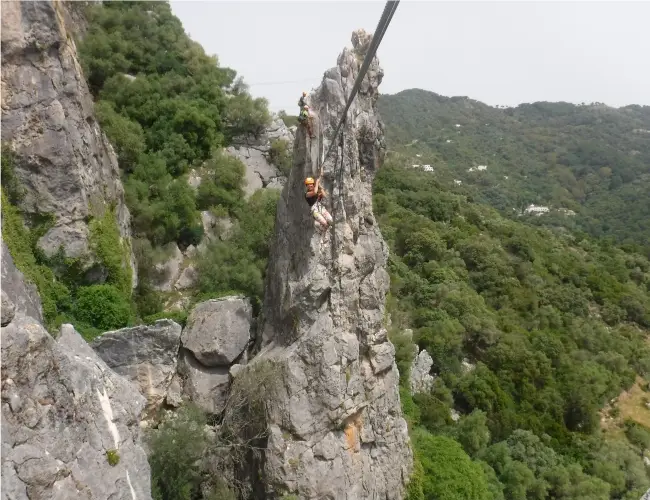 via ferrata castillo del aguila